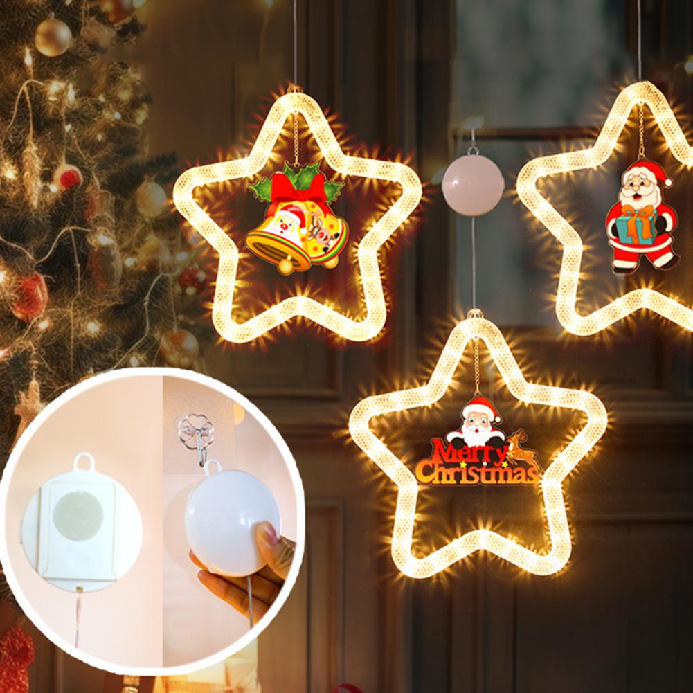 LED Christmas Star Pendant Light | Window & Door Holiday Decoration