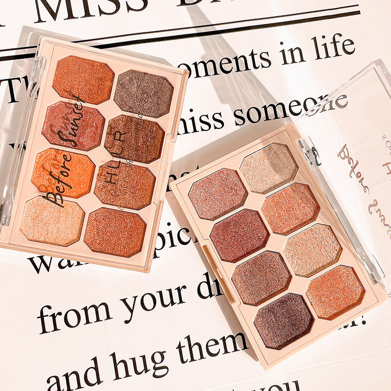 Earth Tone Eyeshadow Palette – Pearl Milk Tea Color Makeup Set