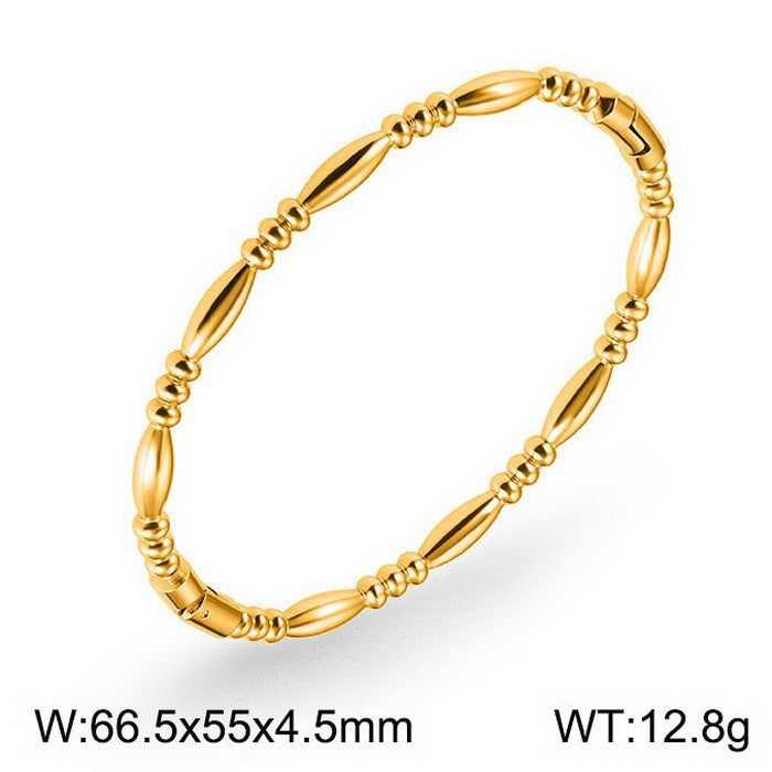 Titanium Steel Bamboo Bracelet for Women