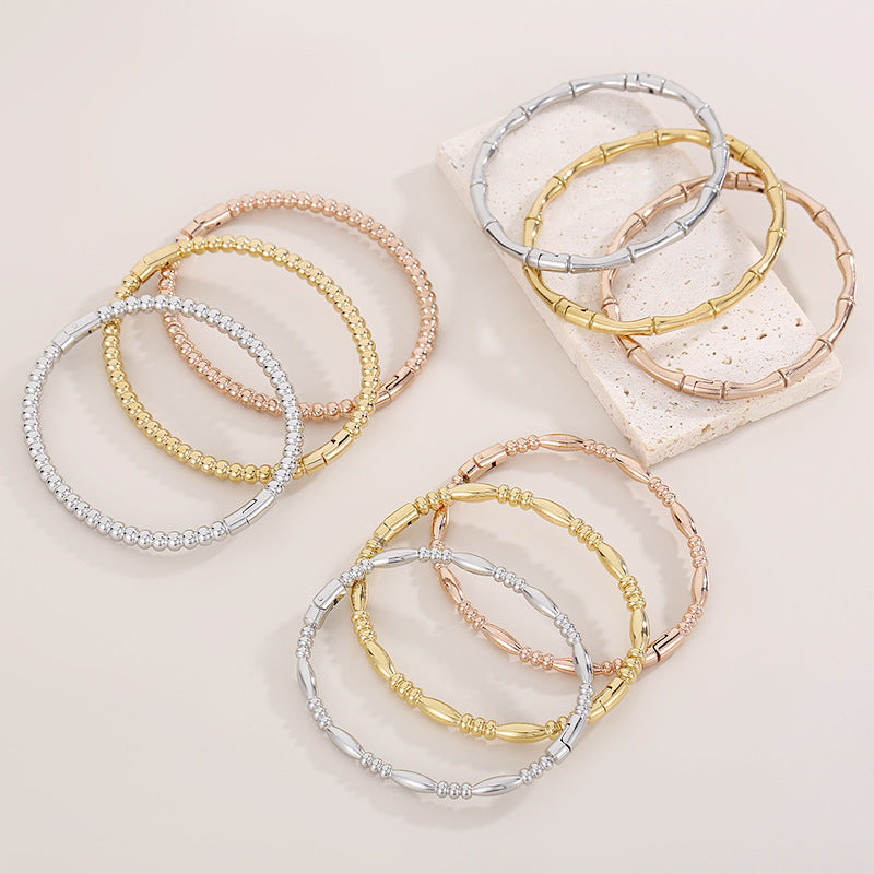 Titanium Steel Bamboo Bracelet for Women