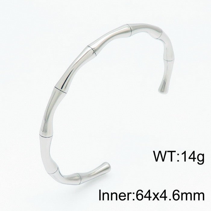 Titanium Steel Bamboo Bracelet for Women