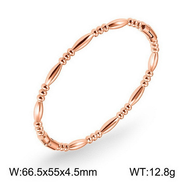 Titanium Steel Bamboo Bracelet for Women