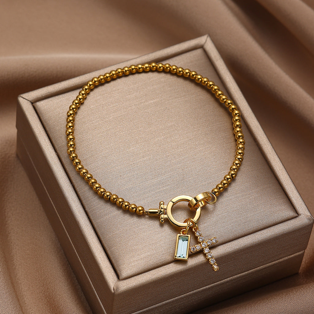 Zodiac Moon Stone Pendant Bracelet – Adjustable Astrology Jewelry for Women & Men