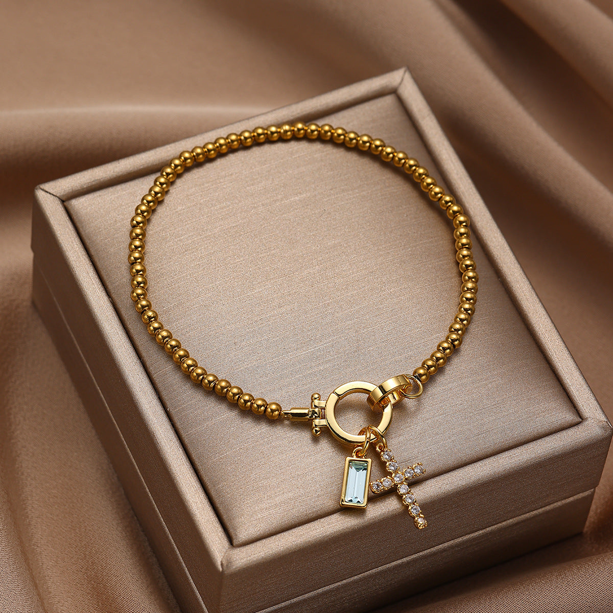 Zodiac Moon Stone Pendant Bracelet – Adjustable Astrology Jewelry for Women & Men