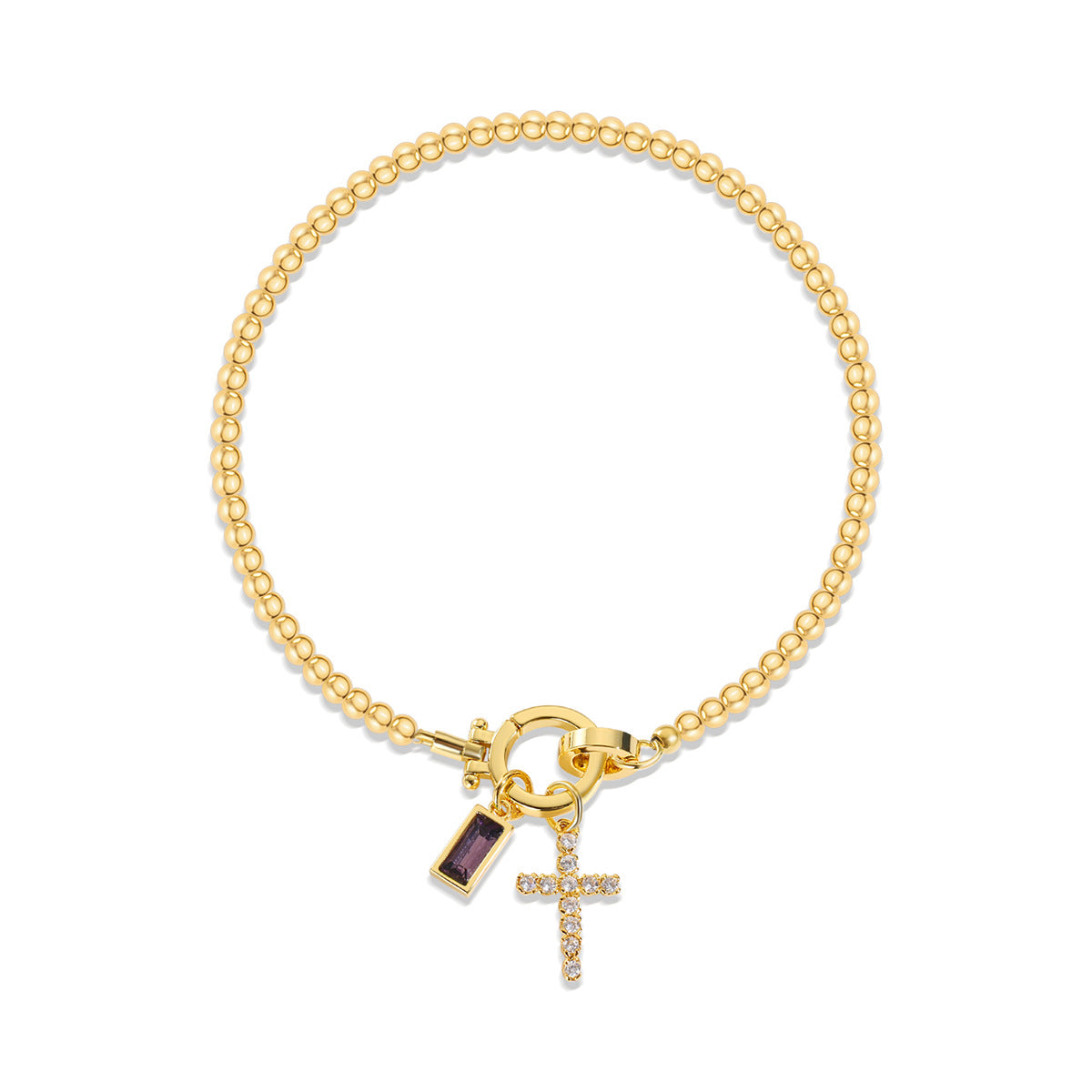 Zodiac Moon Stone Pendant Bracelet – Adjustable Astrology Jewelry for Women & Men