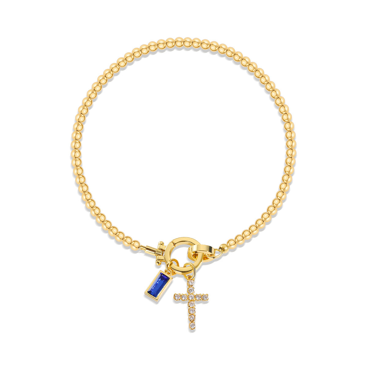 Zodiac Moon Stone Pendant Bracelet – Adjustable Astrology Jewelry for Women & Men