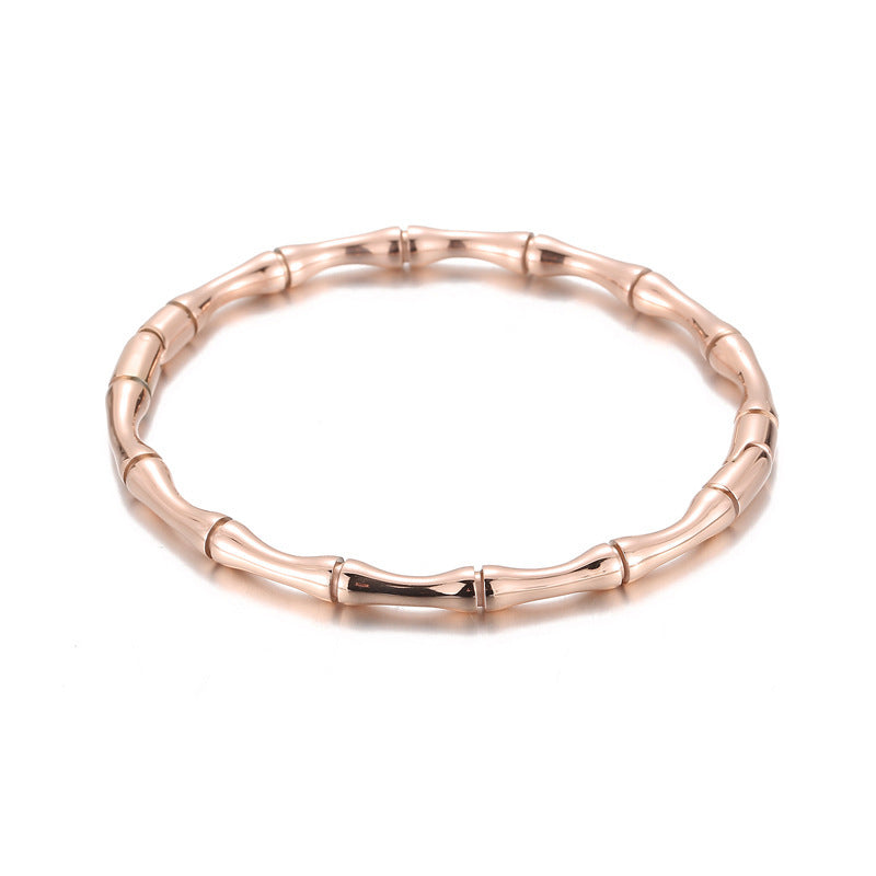 Titanium Steel Bamboo Bracelet for Women
