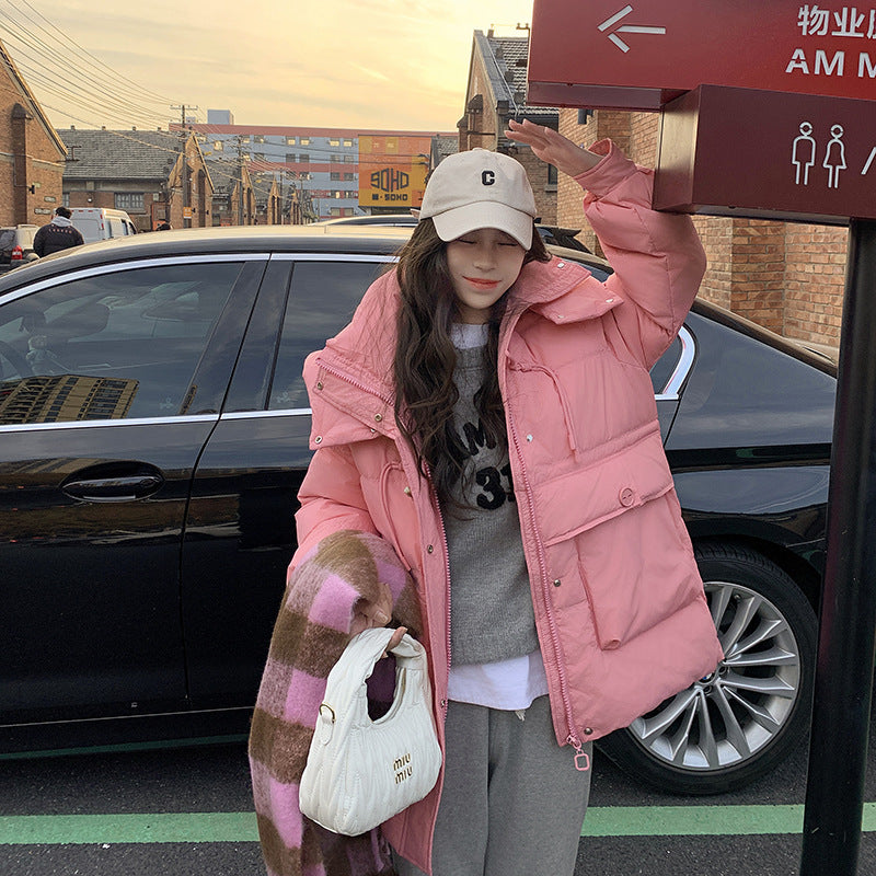 Women’s Winter Mid-Length Cotton Coat – Stylish Warm Fashion Jacket