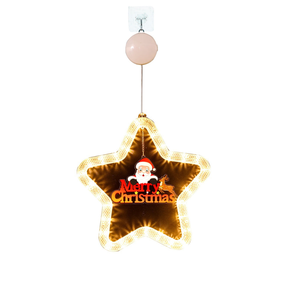 LED Christmas Star Pendant Light | Window & Door Holiday Decoration