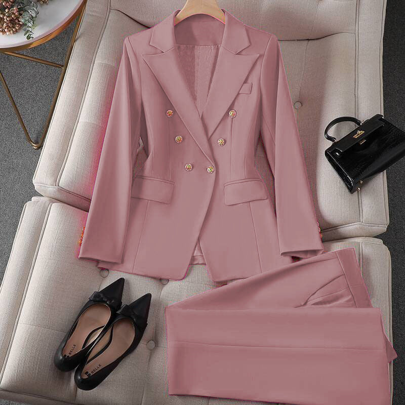 Korean Casual Blouse & Trouser Suit – Women’s Outfit