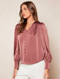 Women’s Satin Shirt | Elegant Fashion Charm Top