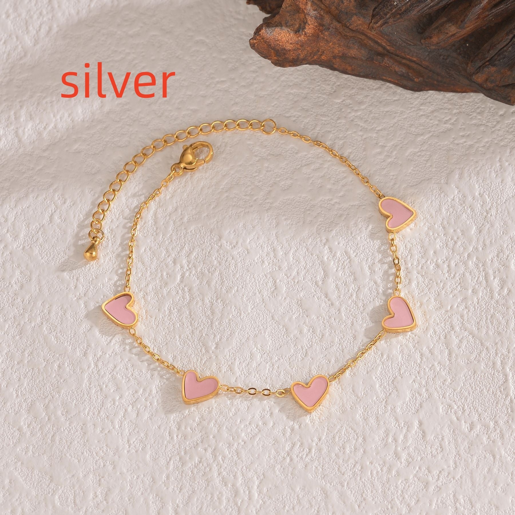 Ins Love Bracelet | Stainless Steel Dripping Heart Bracelet