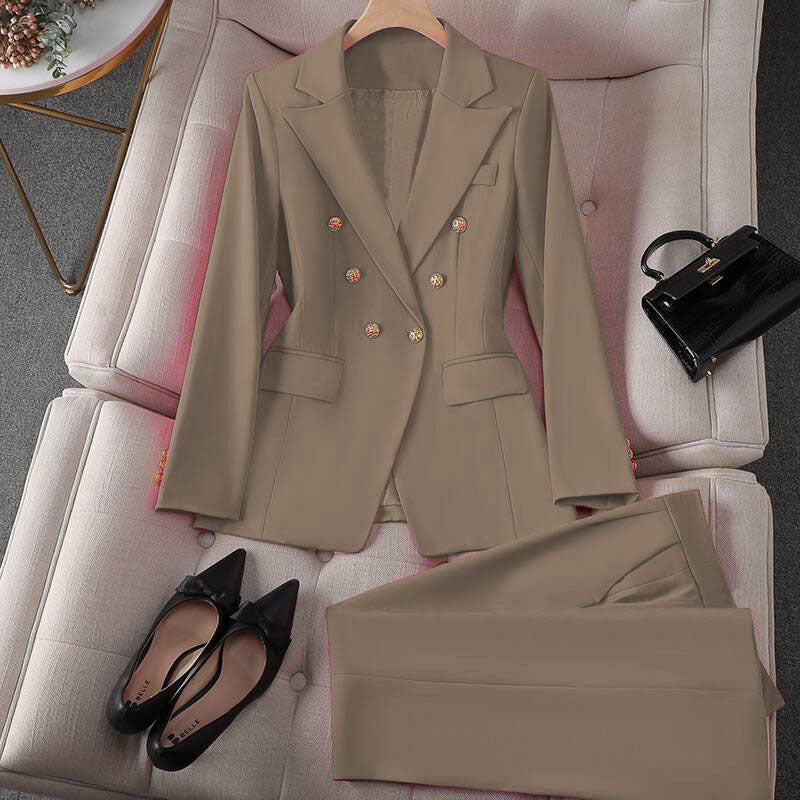 Korean Casual Blouse & Trouser Suit – Women’s Outfit