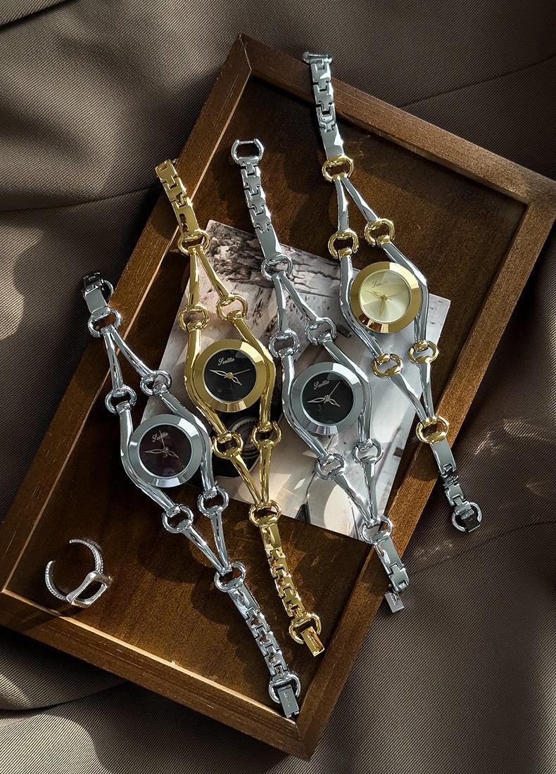 Casual and Versatile Women's Watch with Niche Hollow Design