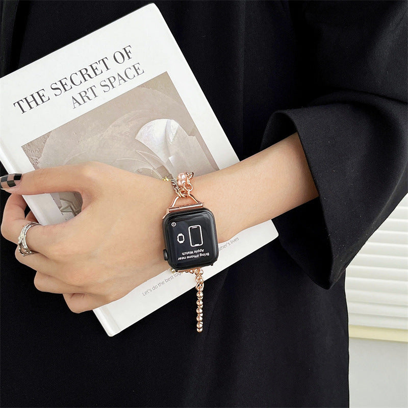 Pearl Metal Chain Watch with Small Fragrance