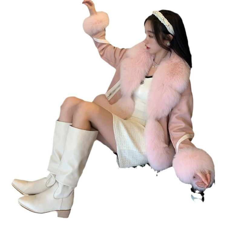 Women’s Short Cotton Fur Coat – Autumn & Winter Fashion
