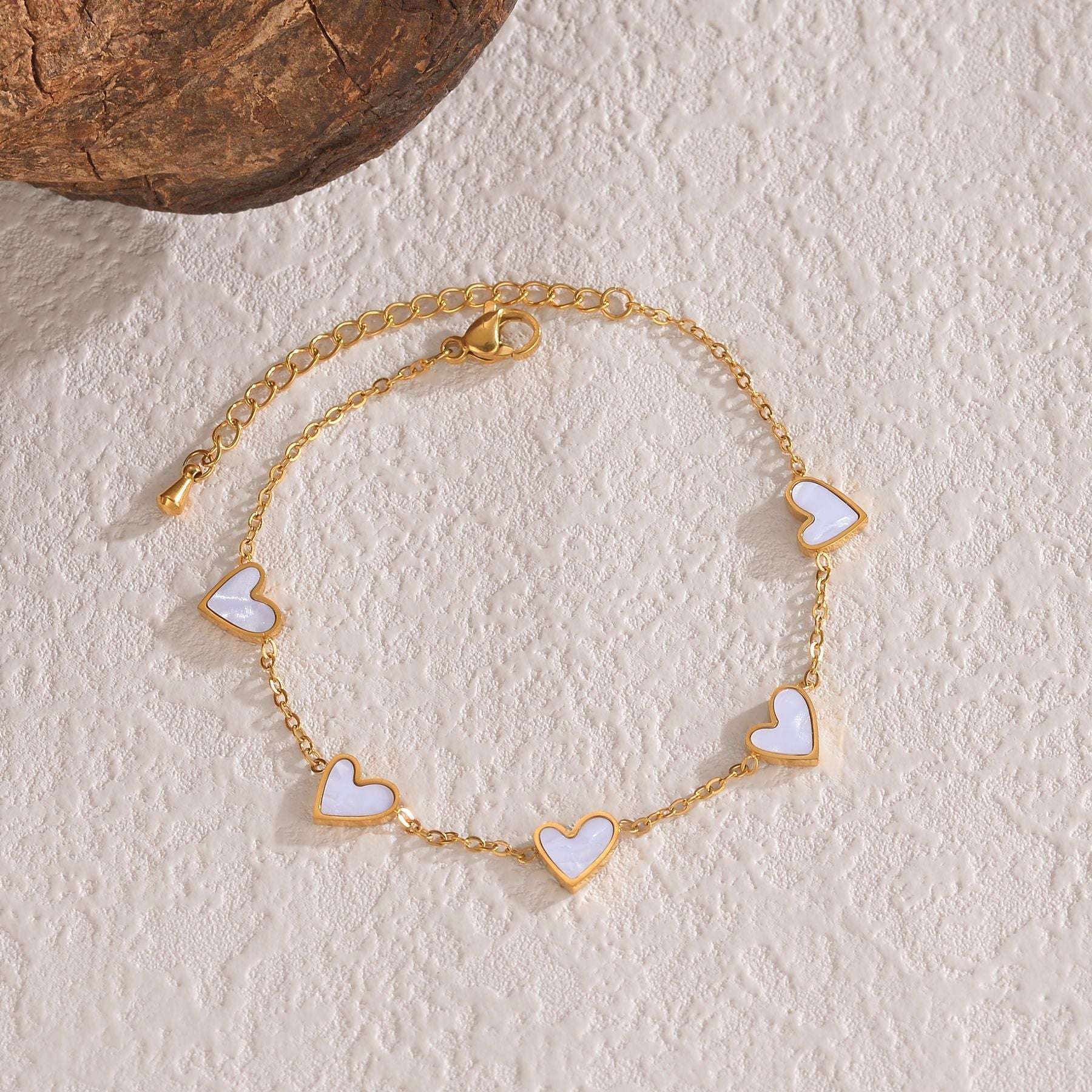 Ins Love Bracelet | Stainless Steel Dripping Heart Bracelet