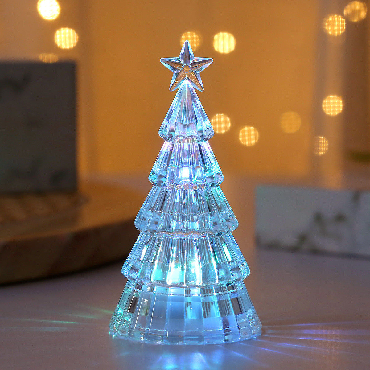 ]Light-Emitting Crystal Christmas Tree Night Lamp | Holiday Décor