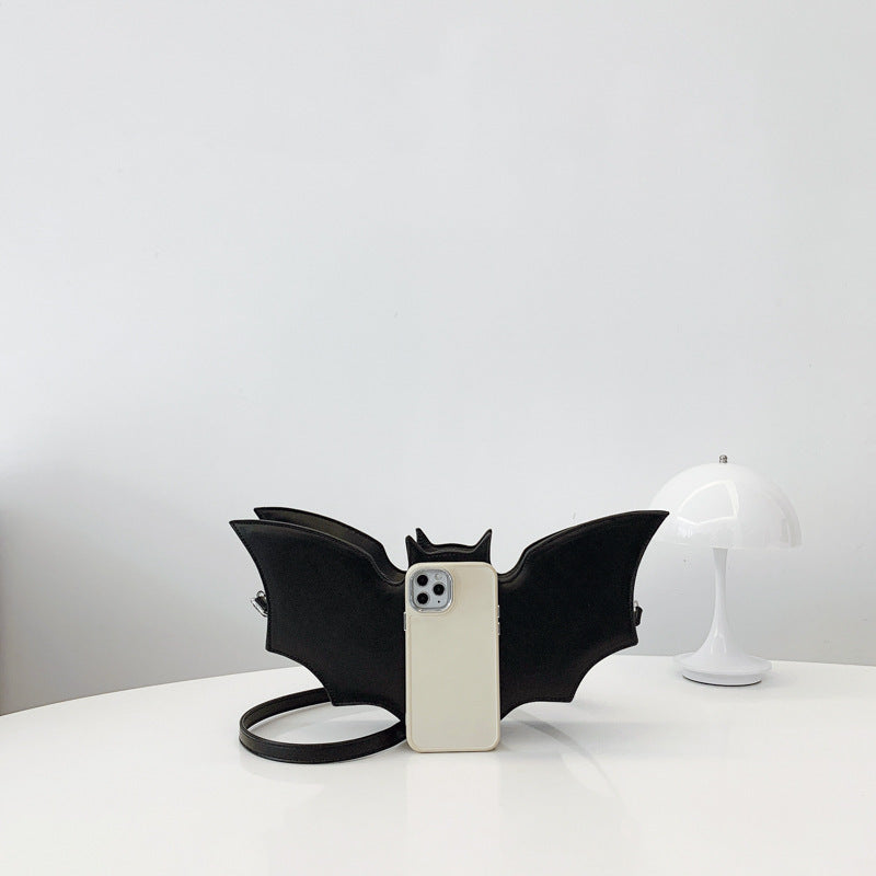 Halloween Bat Shoulder Messenger Bag – Spooky Halloween Bag for Kids & Women