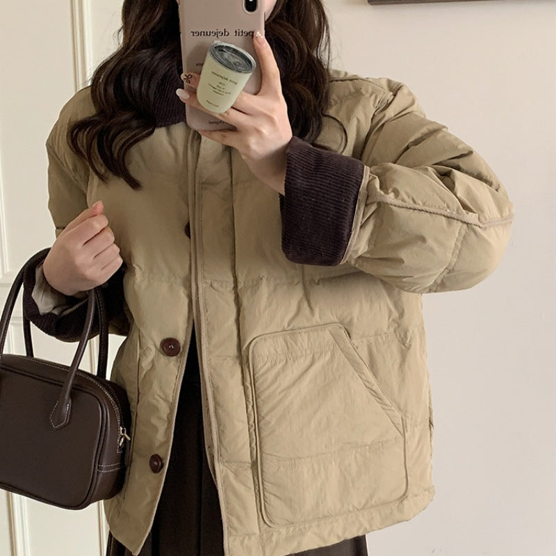 Women’s Winter Short Loose Cotton Coat | Cozy Casual Outerwear
