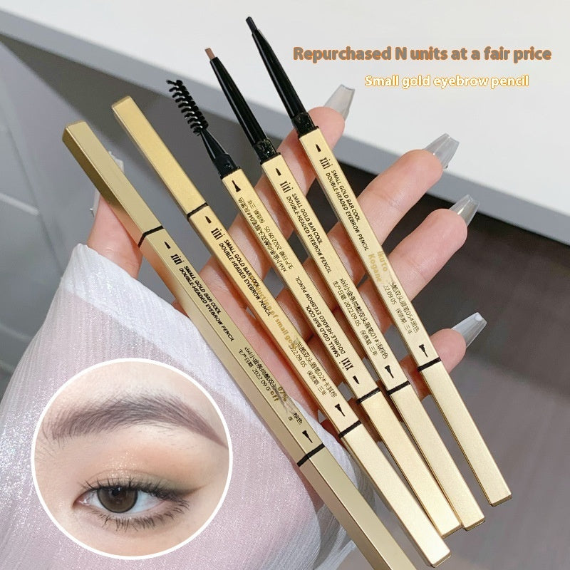 Small Gold Chopsticks Ultra-fine Eyebrow Pencil Waterproof Long-lasting