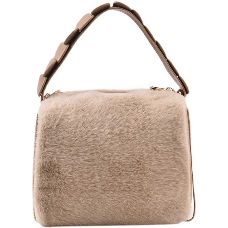 Furry Crossbody Bag – Winter Small Handbag for Women