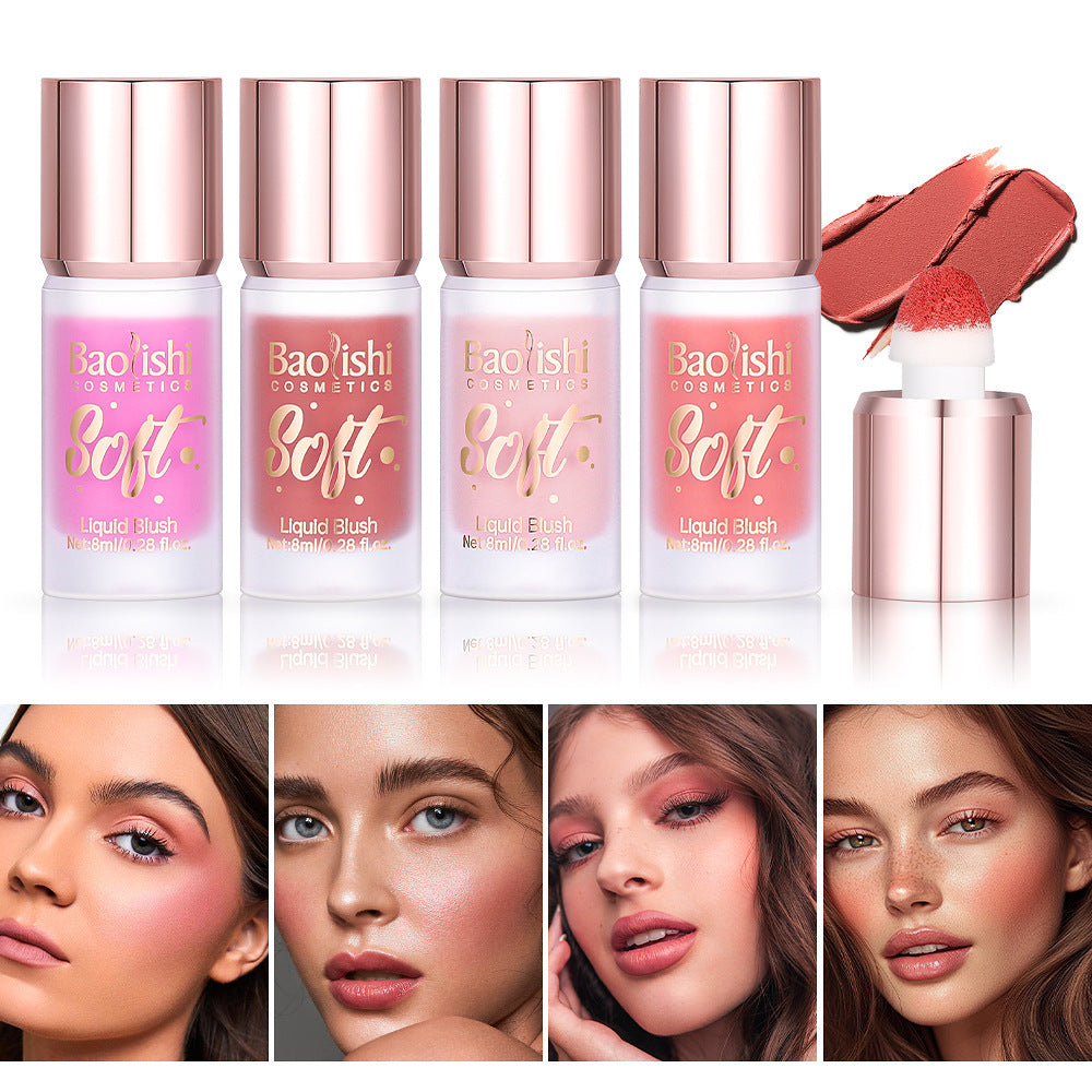 Pearlescent Liquid Blush – Soft Glow Shimmer Finish
