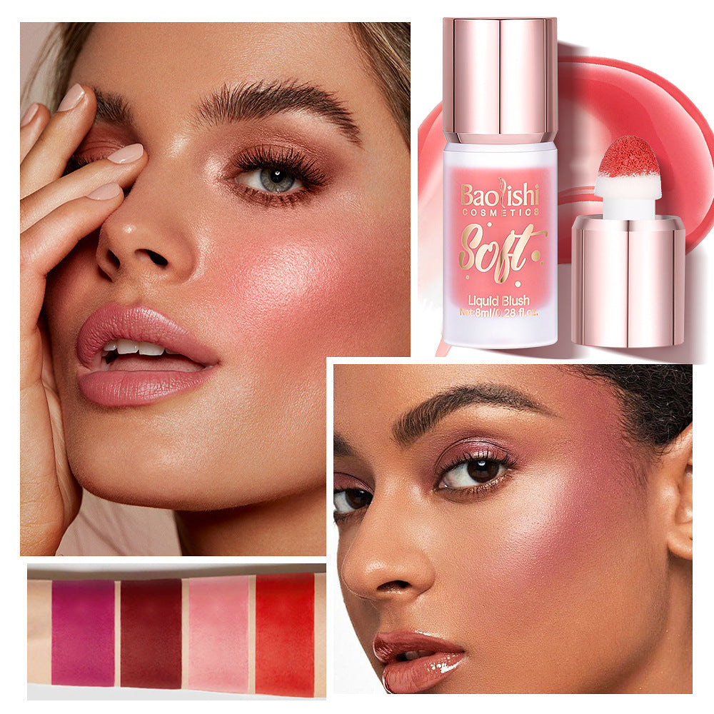 Pearlescent Liquid Blush – Soft Glow Shimmer Finish
