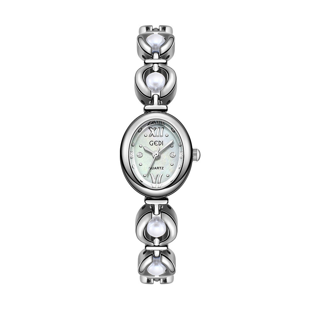 Gedi Emerald Pearl Bracelet Watch
Where Elegance Meets Time