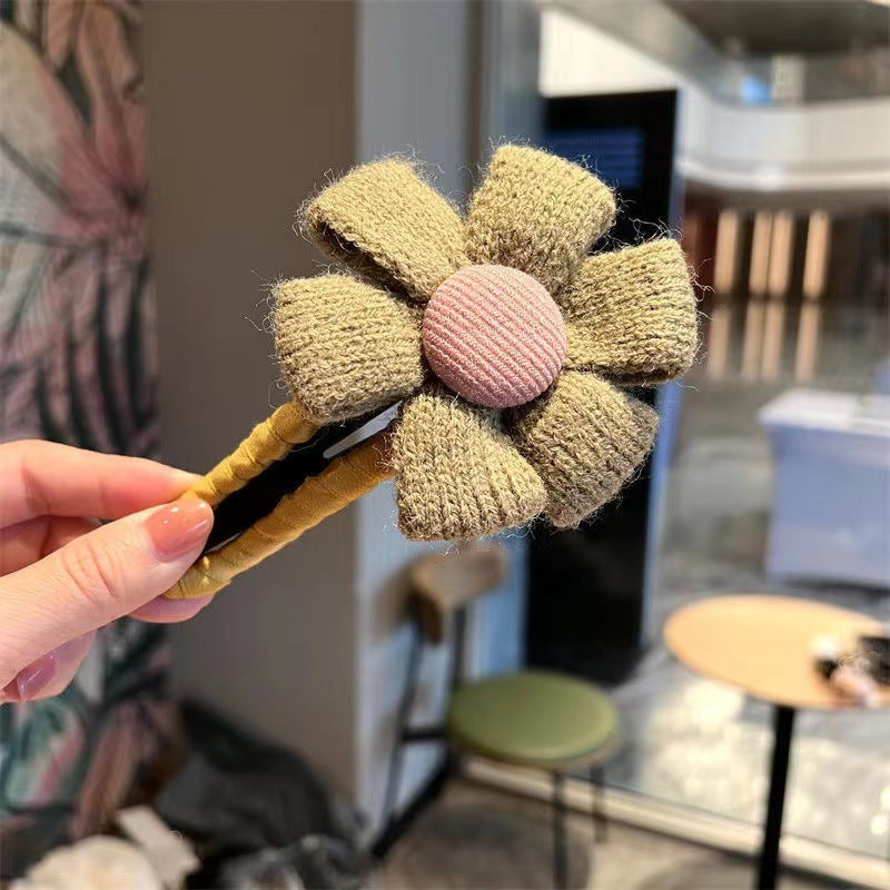 Large Cloth Flower Hairpin | High-end Mori Hair Clip for Back Hair Styling