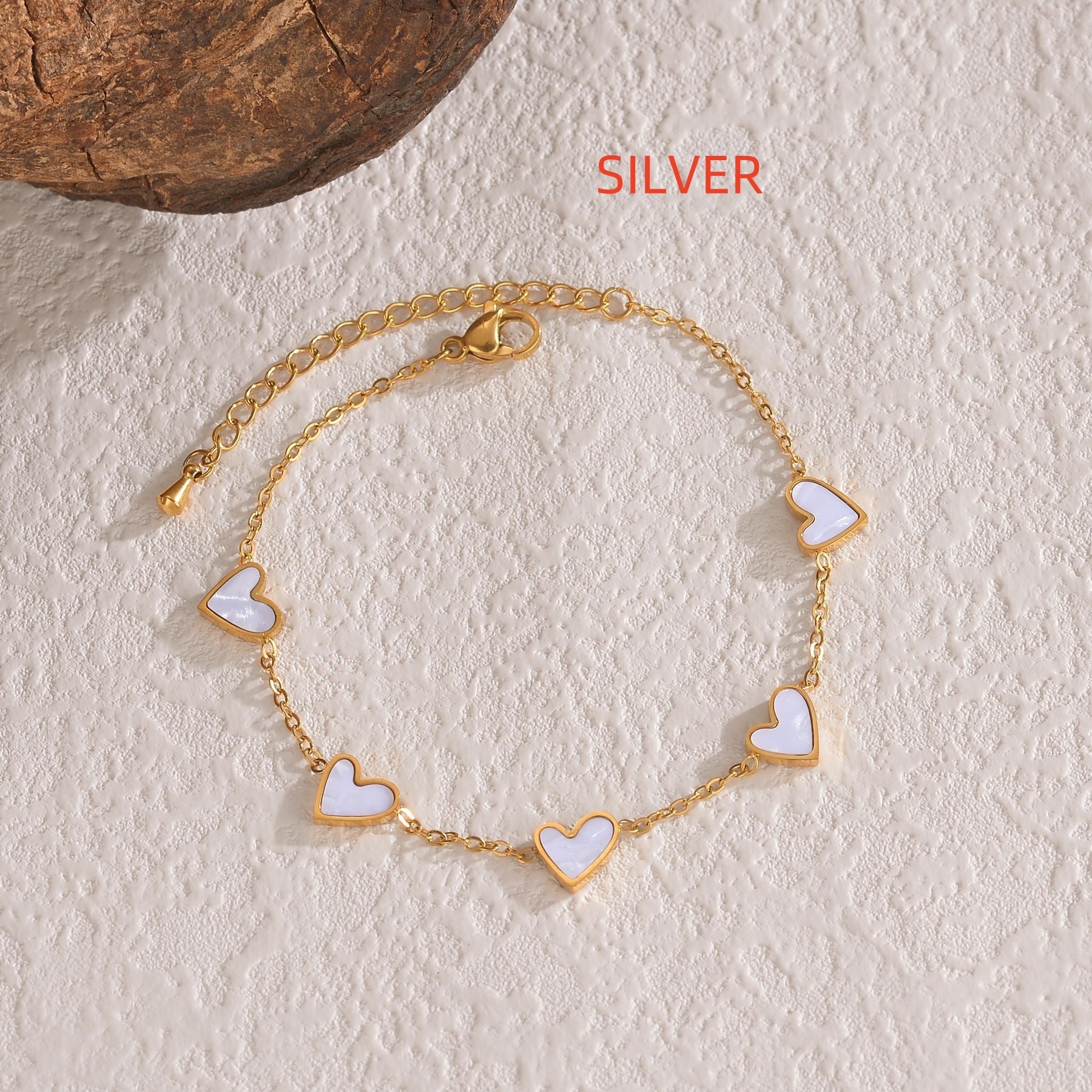 Ins Love Bracelet | Stainless Steel Dripping Heart Bracelet
