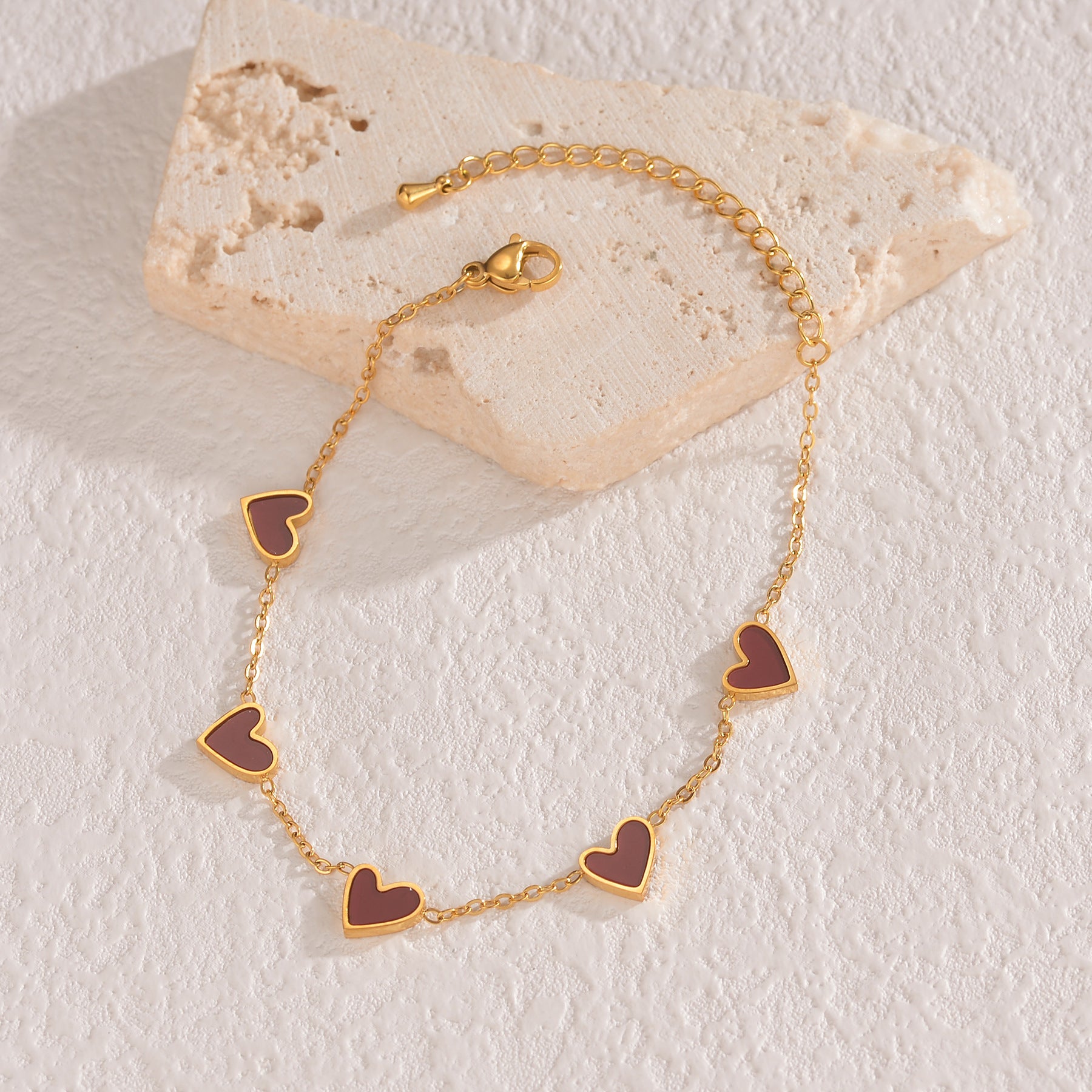 Ins Love Bracelet | Stainless Steel Dripping Heart Bracelet