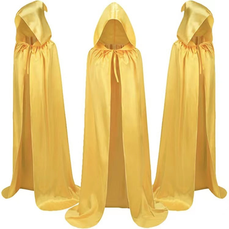 Children’s Halloween Wizard Cloak | Hooded Cape Costume for Kids & Party Dress-Up