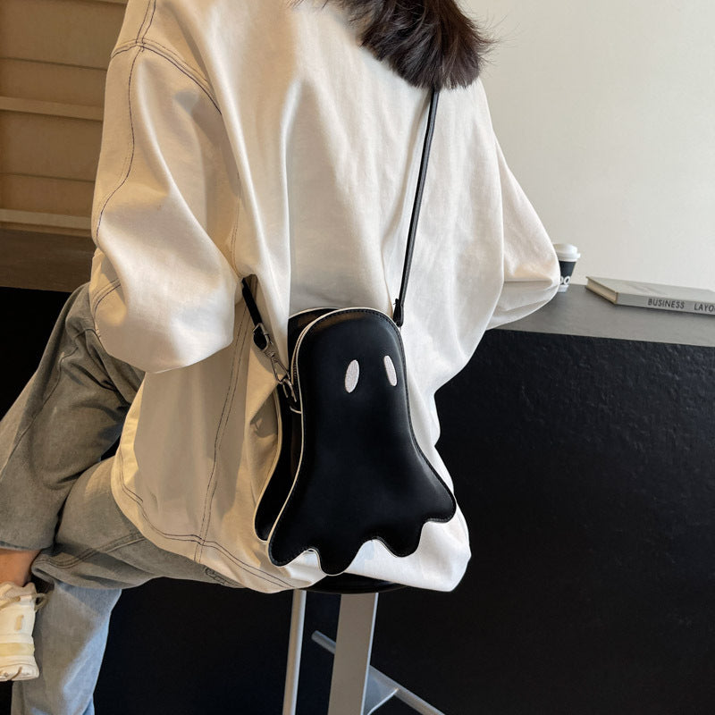 Women’s Halloween Ghost Messenger Bag – Kids’ Cute & Spooky Shoulder Bag