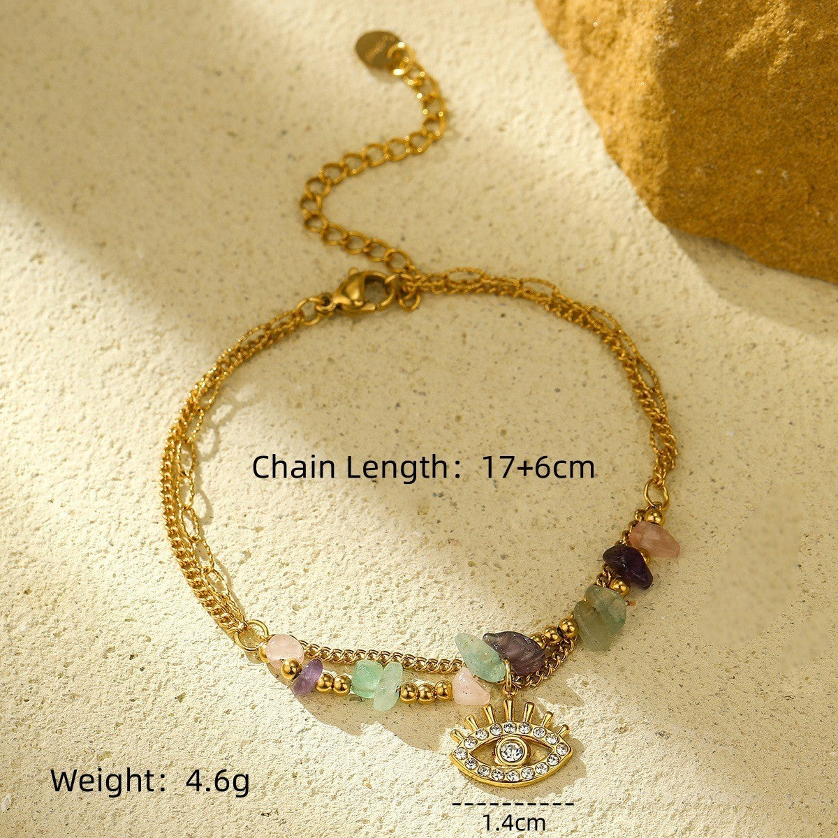Natural Stone Freshwater Pearl Stainless Steel Bracelet