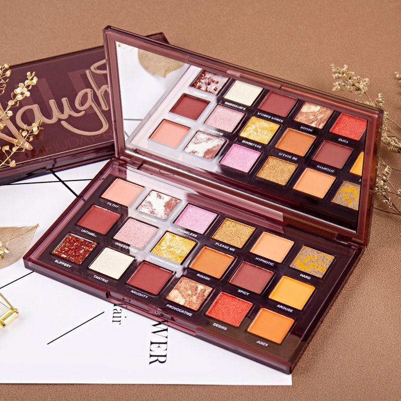 18-Color Makeup Eye Shadow Palette | Matte & Shimmer Bead Shades