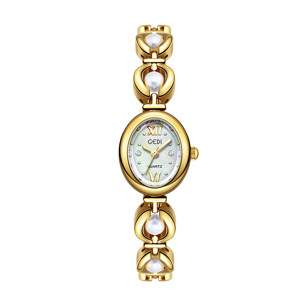Gedi Emerald Pearl Bracelet Watch
Where Elegance Meets Time