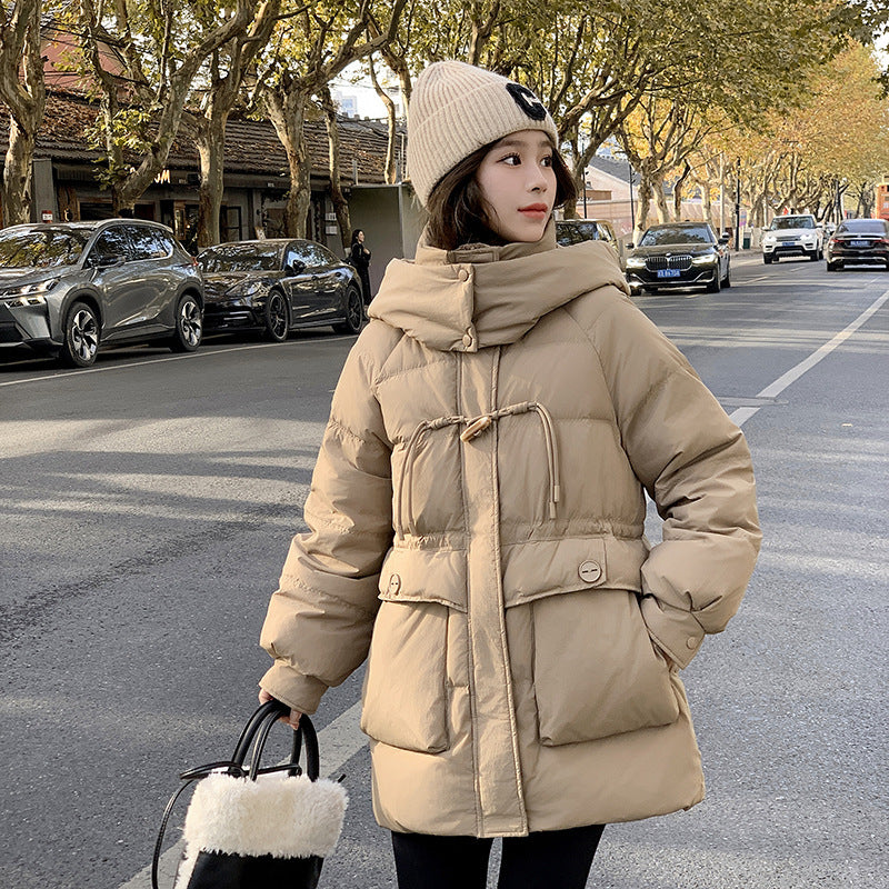 Women’s Winter Mid-Length Cotton Coat – Stylish Warm Fashion Jacket