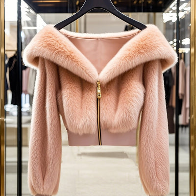 Women’s Elegant Plush Winter Coat
