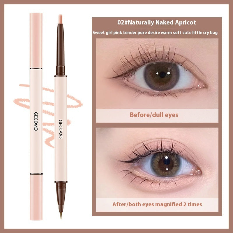 Stereoscopic Star Eyes Double Headed Silkworm Pen Waterproof Long-lasting