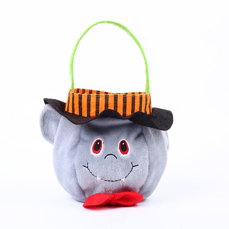 Cute Halloween Candy Bag | Pumpkin Pattern Portable Handbag & Gift Basket for Kids